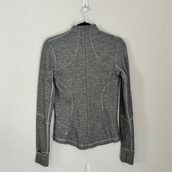 Light Grey Zip-Up Jacket - Lululemon - size 8 - Picture 2 of 2